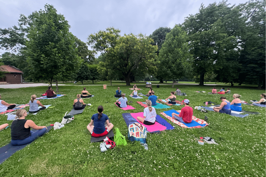 Sunset Yoga in Lafayette Park 1